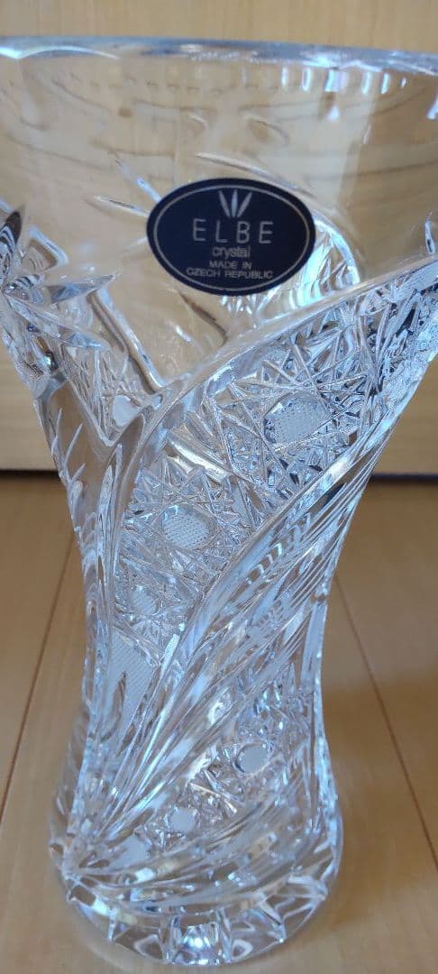 花瓶 CRYSTAL エルベクリスタル フラワーベース ELBE crystal