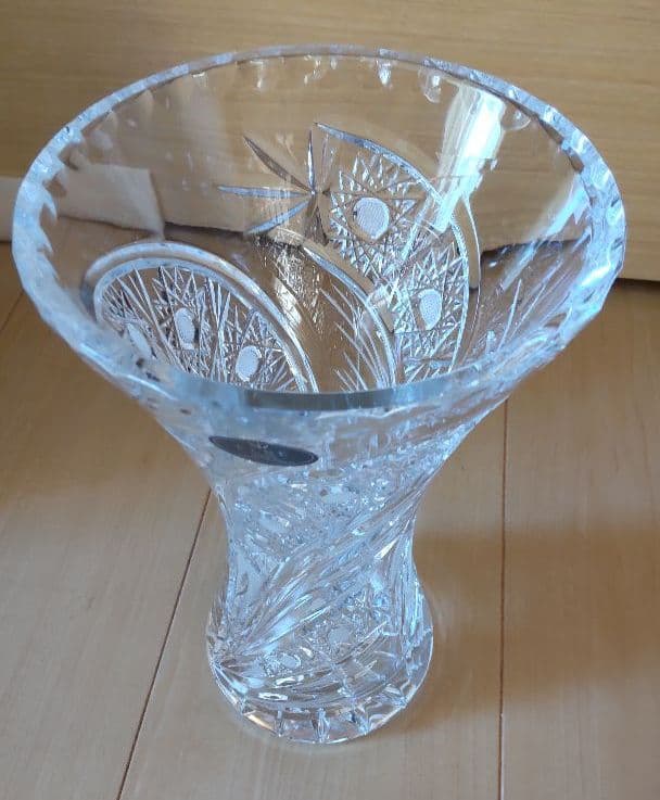 花瓶 CRYSTAL エルベクリスタル フラワーベース ELBE crystal