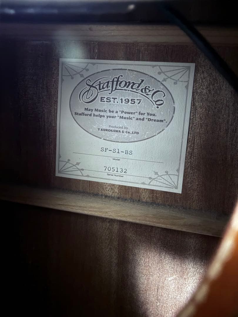 【希少】Stafford & Co. SF-S1-BS エレアコ仕様