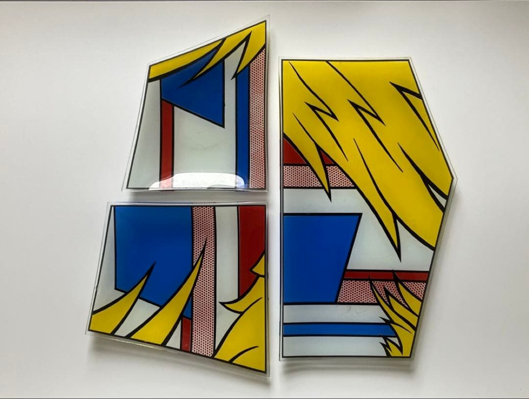 置物 Roy Lichtenstein style Pop Art plate