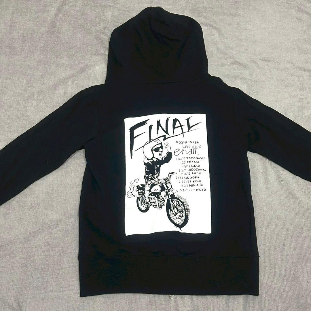稲葉浩志‪ enIII‪ ツアーファイナルパーカー‪ B'z ビーズ ブラックM