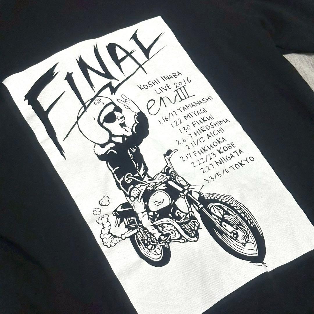 稲葉浩志‪ enIII‪ ツアーファイナルパーカー‪ B'z ビーズ ブラックM