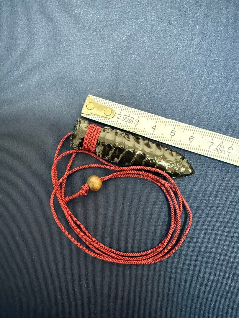 黒曜石ナイフ型ペンダント
