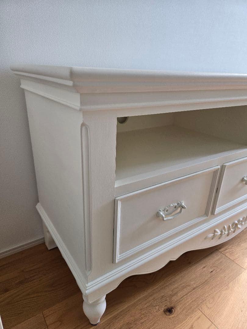 カントリーコーナー・CountryCorner・ホワイトテレビ台 引き出し付き