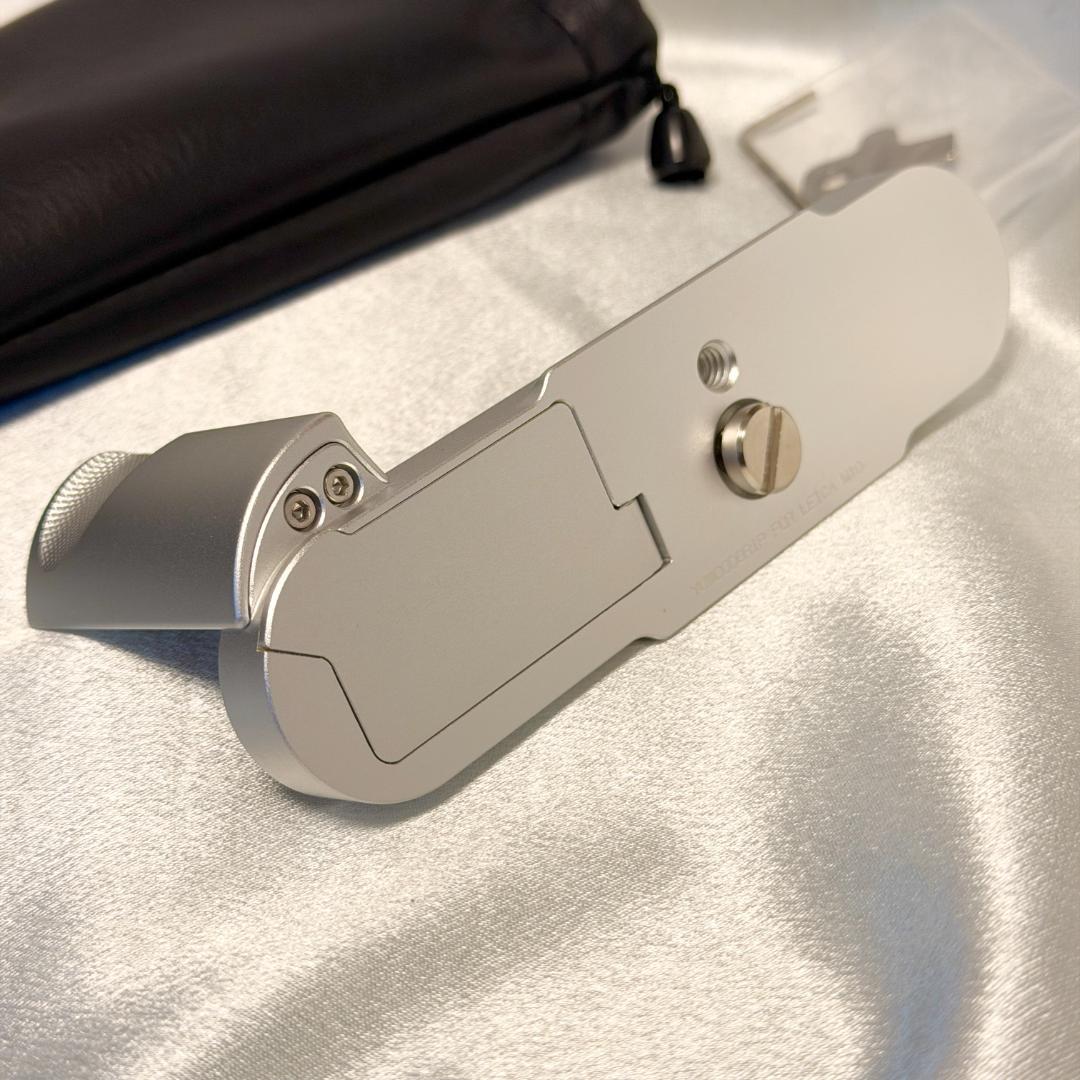 ライカ M10 シリーズ対応 L型クイックリリース カメラグリップ シルバー