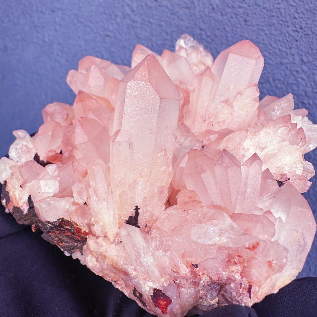 爆アレ❗️可愛いピンク♡超綺麗マダガスカル産パイナップルピンククラスターA1463