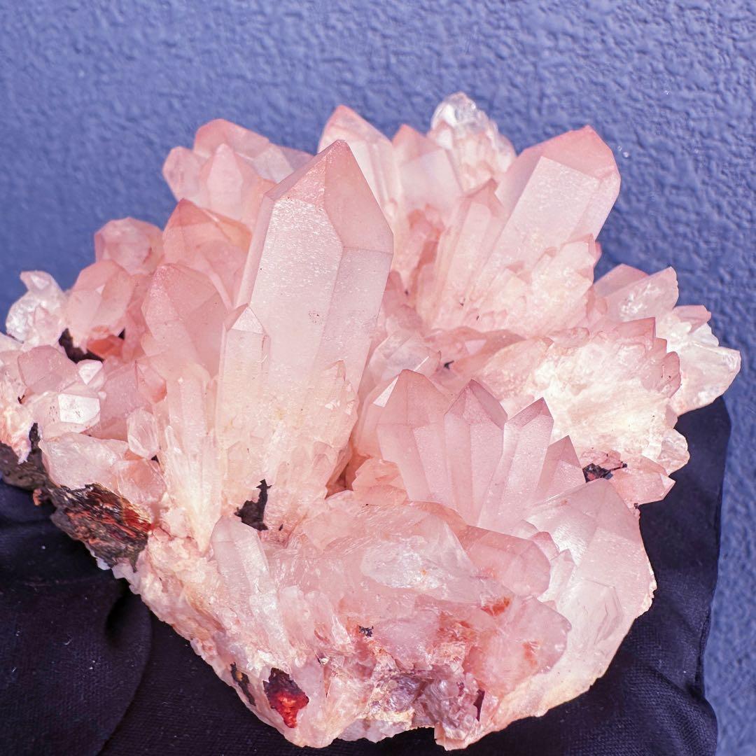 爆アレ❗️可愛いピンク♡超綺麗マダガスカル産パイナップルピンククラスターA1463