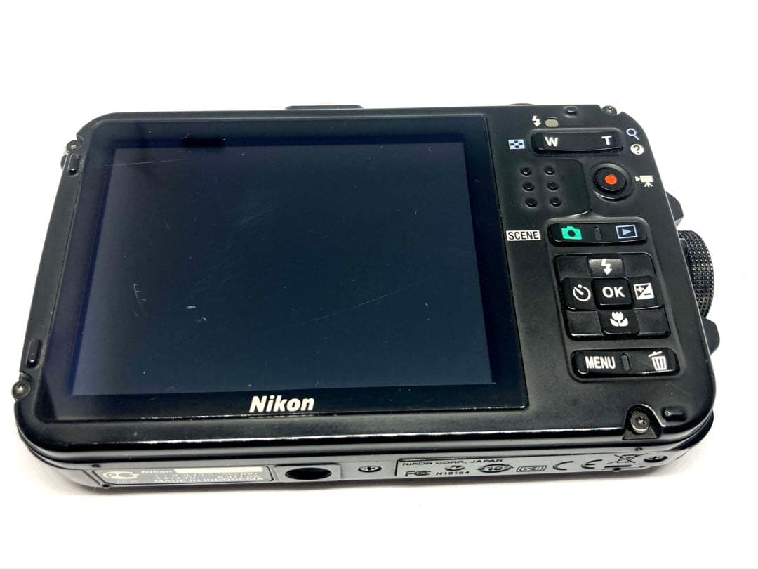 【稼働確認済】ニコン 防水デジカメ【GPS装備】AW100 カモフラ