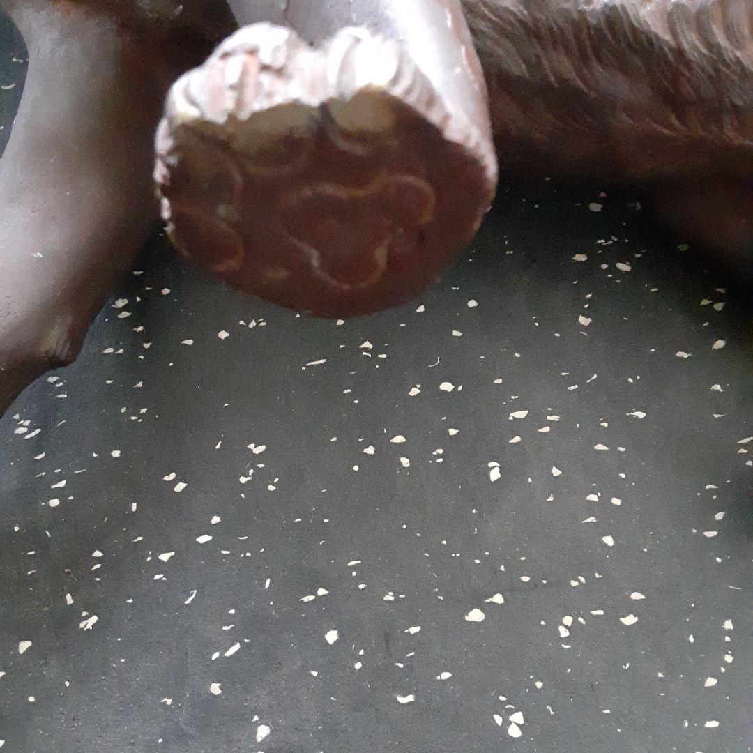 金属銅製虎の置物　約67cm 高さ26センチ　色ブラウン