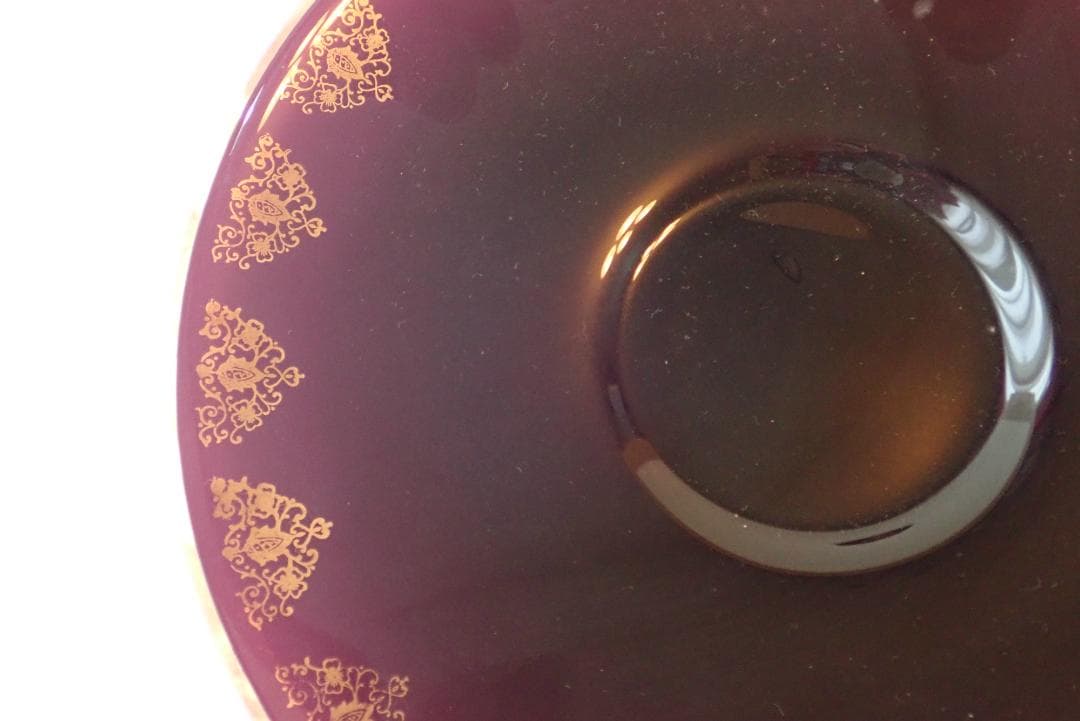 HD4802飾り皿クリスタル Belfore チェコスロバキア