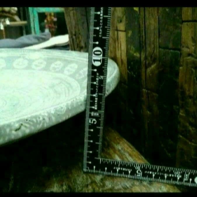 韓国　金海窯　刷毛目　象嵌　大皿　37.5㎝