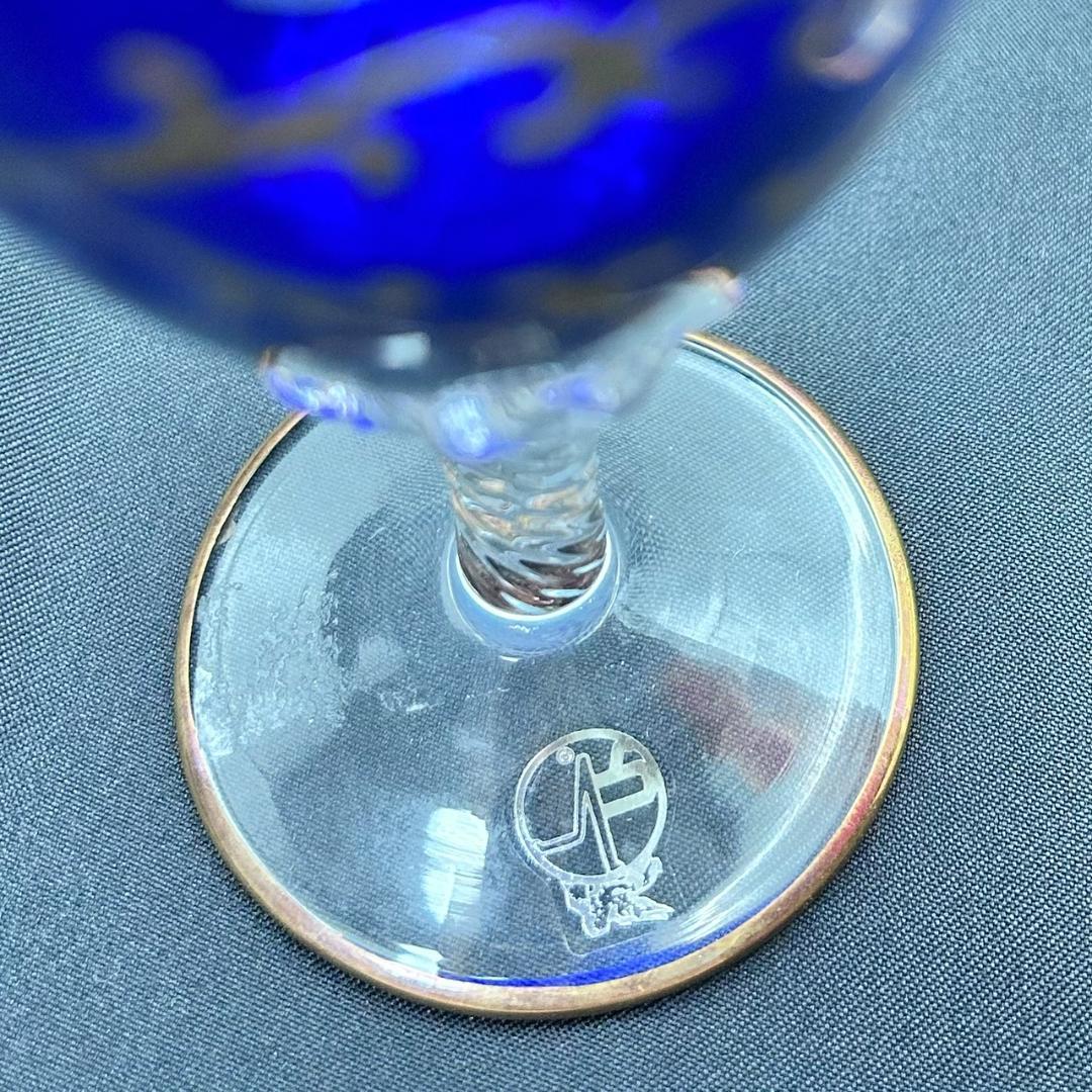 ムラーノ Murano ベネチアングラス ワイングラス ペアセット 24金