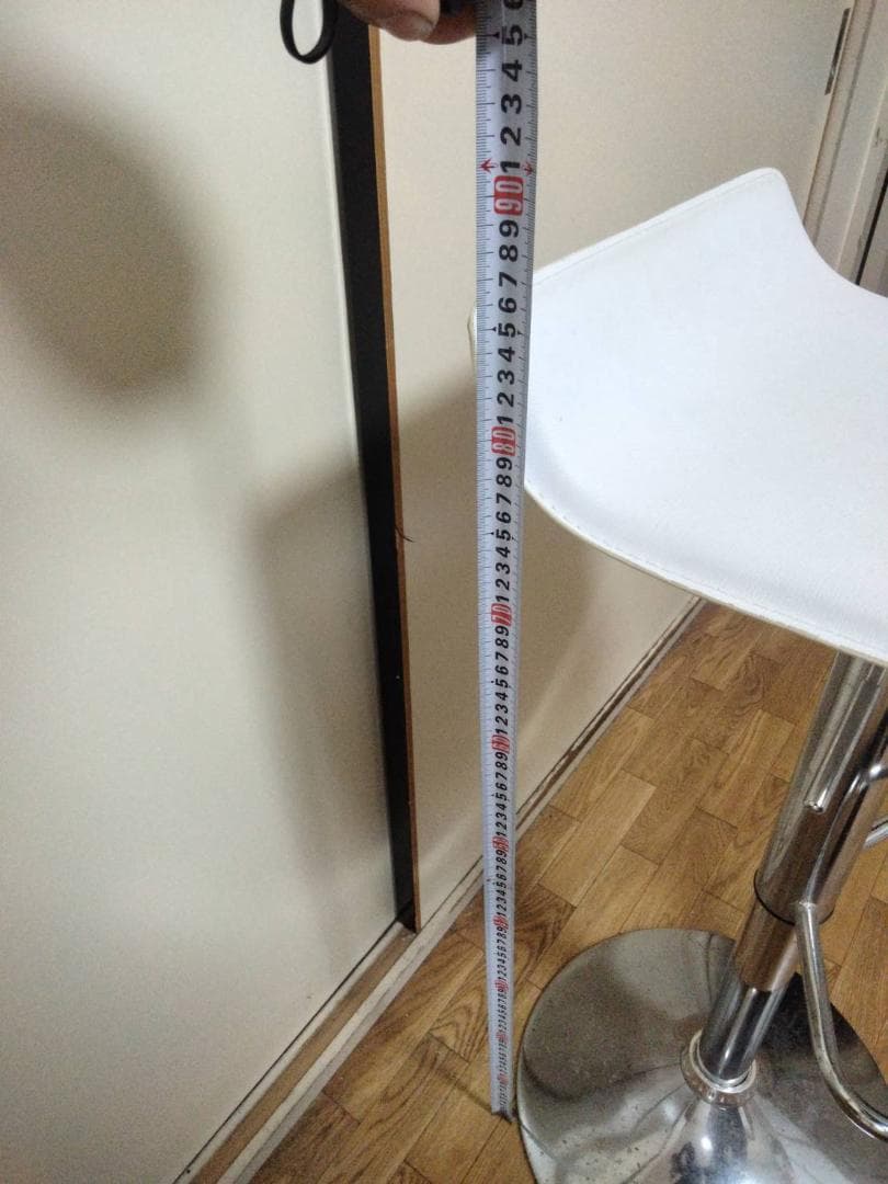 ホワイトレザー バーチェア