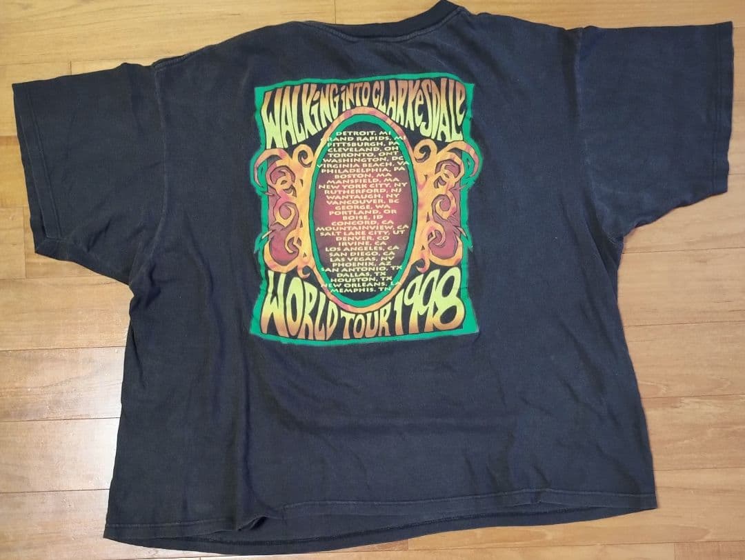 トラヴィス・スコット着用 1998 Page Plant ツアー Tシャツ XL