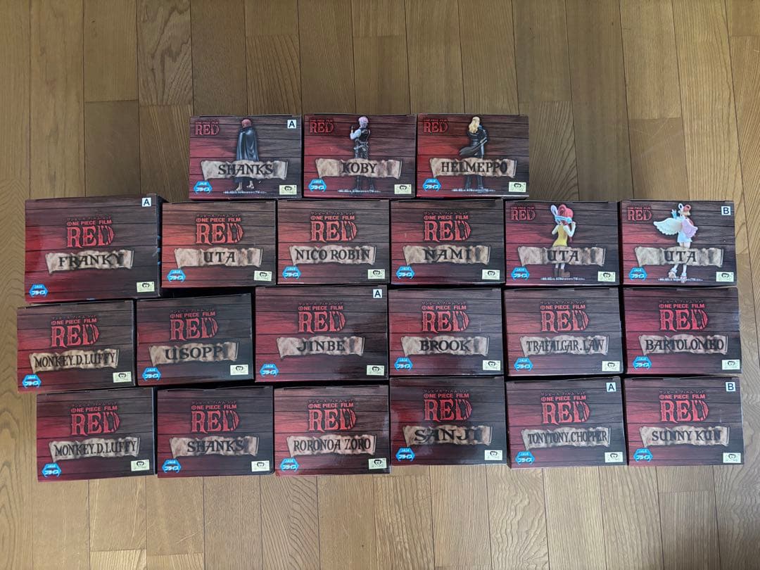 ワンピースDXF RED フィギュア 18点セット