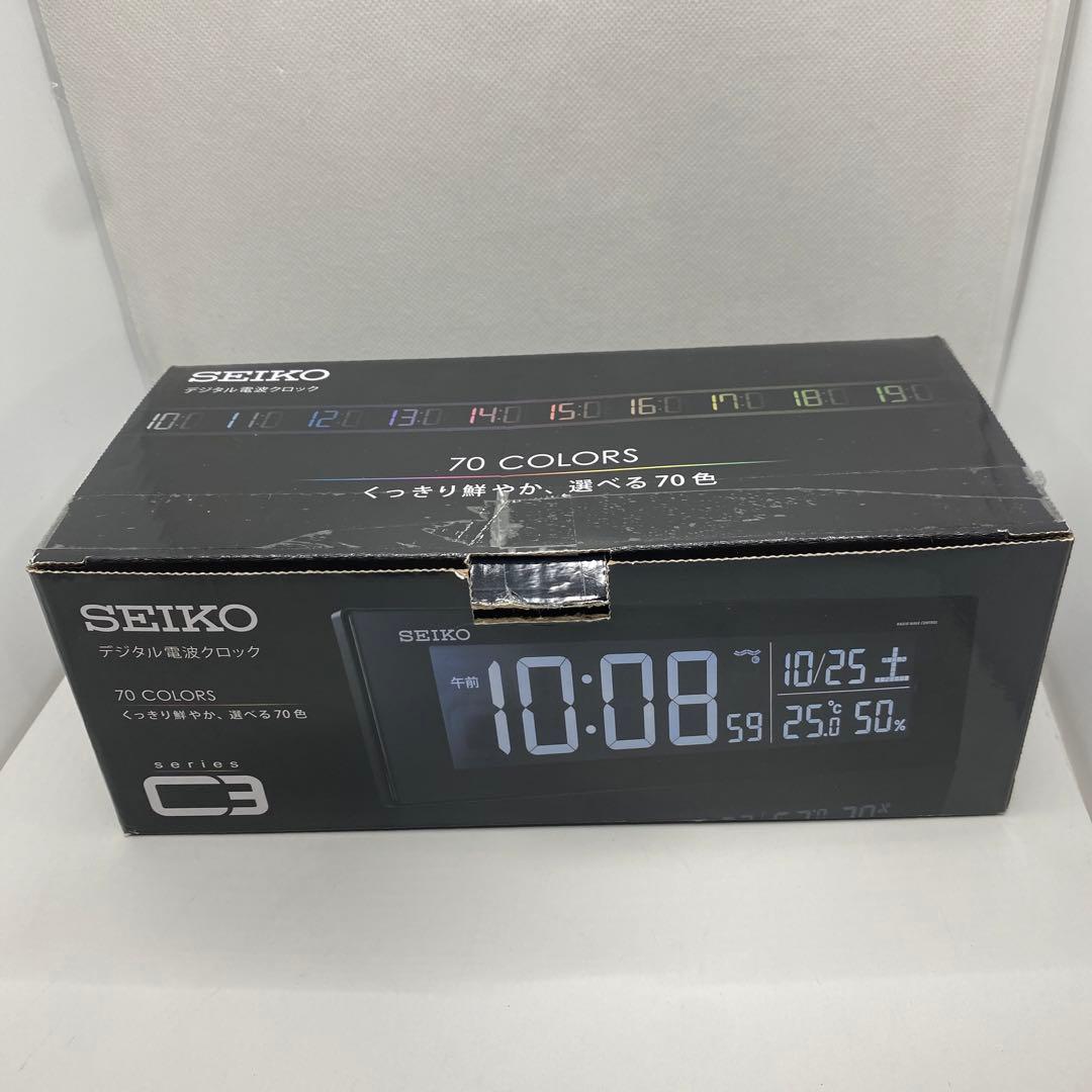 セイコー SEIKO DL305K チェンジカラー電波クロック 未使用
