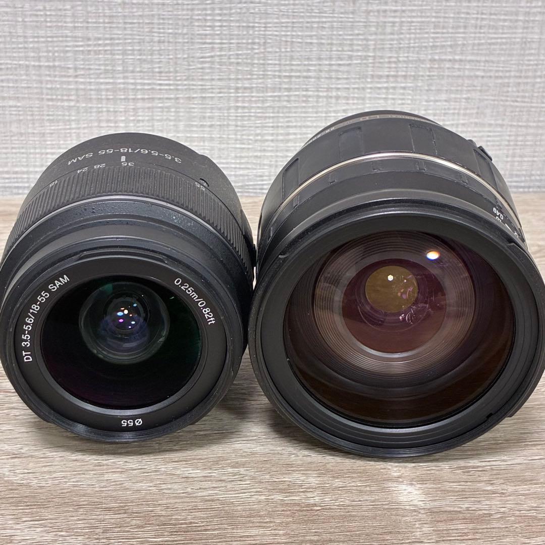 動作確認済❣️ SONY α57 望遠ダブルレンズキット スマホ転送
