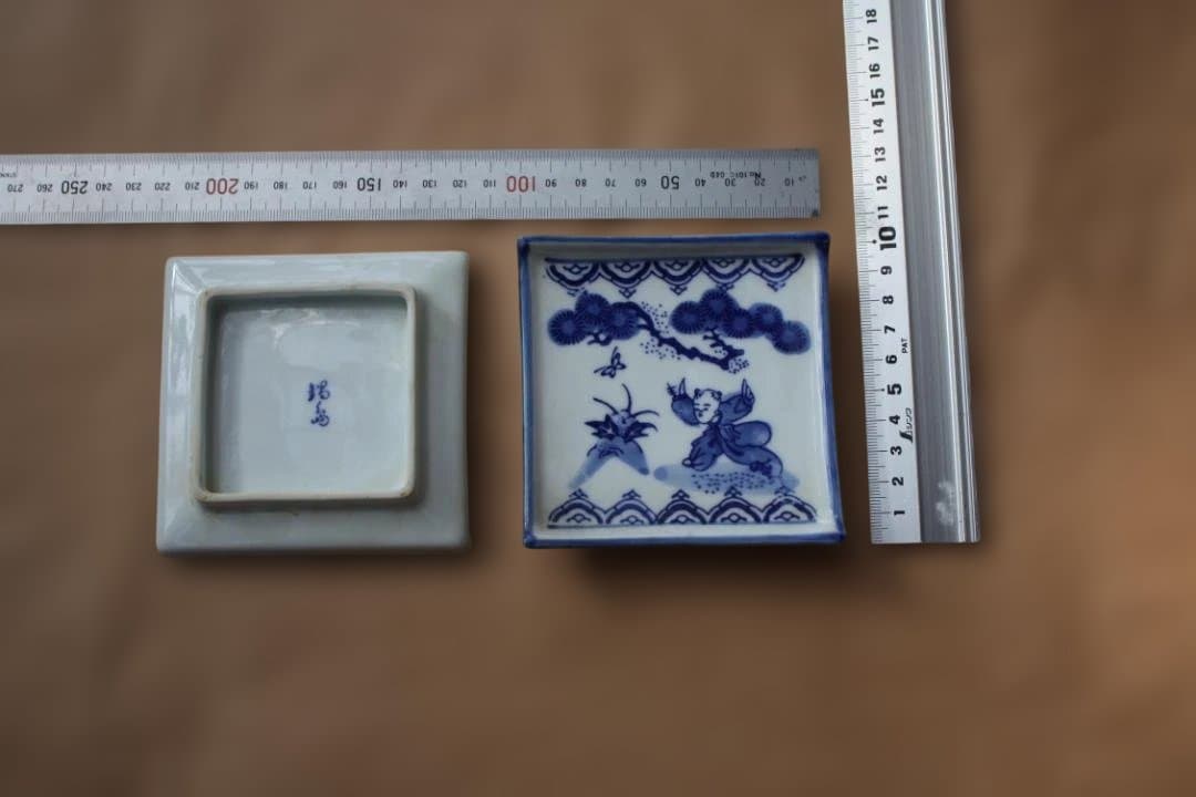 昭和の皿　鍋島　青絵　唐子柄　童子　刺身皿　取り皿　ほか　34枚