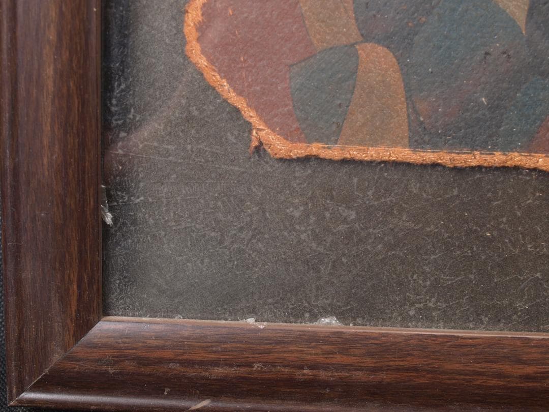 中国唐時代　敦煌莫高窟壁画 彩絵　人物像 発掘品 AK1724A10-4