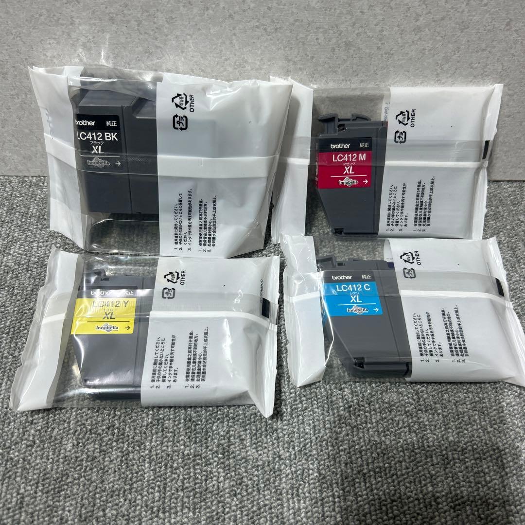 ブラザー 純正インクカートリッジ LC412XL 4色 未使用品