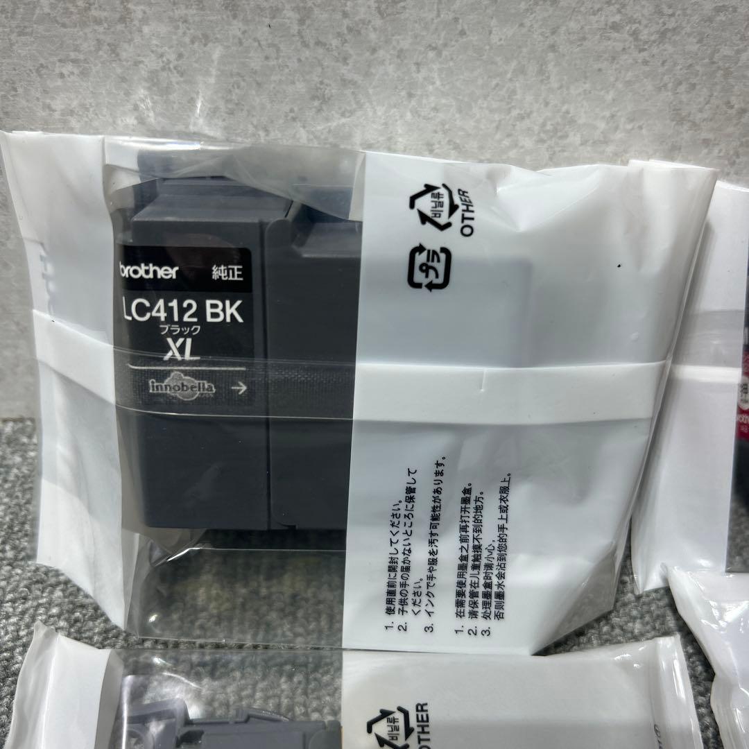 ブラザー 純正インクカートリッジ LC412XL 4色 未使用品