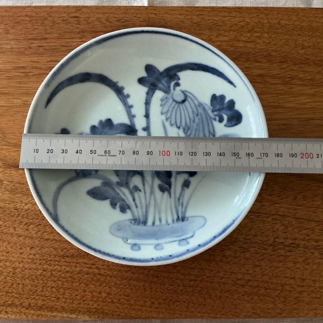 藤塚光男さん　染付6寸皿1枚