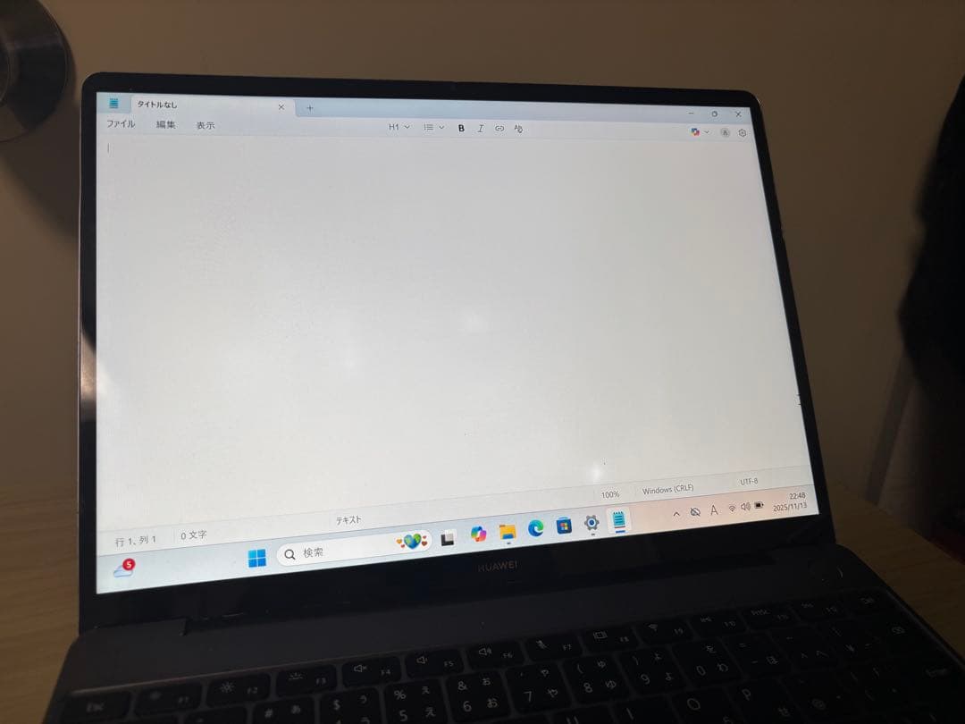 Windowsノート本体 HUAWEI MateBook 13 i7-8565U 8GB SSD 512G