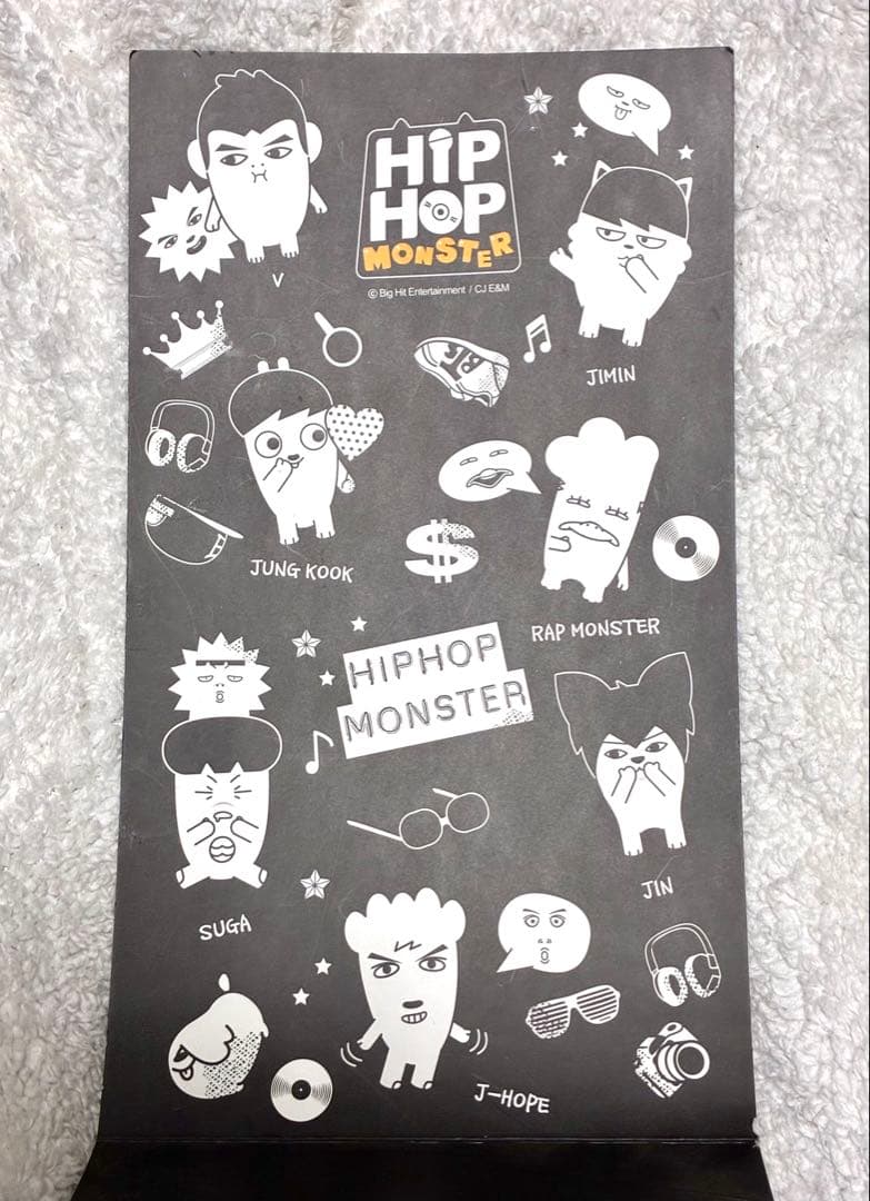 【公式・希少】BTS HIP HOP MONSTER ぬいぐるみJIN ジン