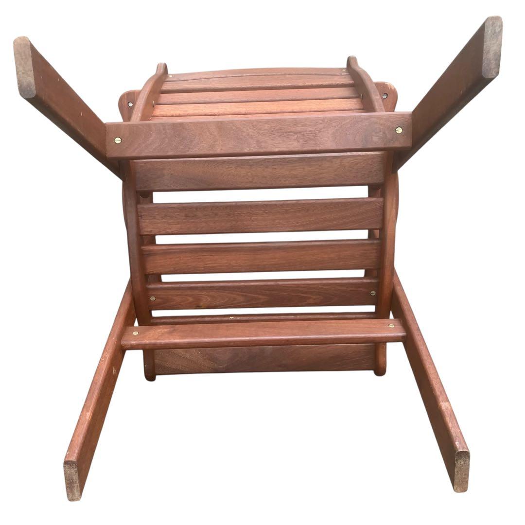 ガーデンチェア　ウッドチェア　デッキチェア　無垢材　チーク材　木製　庭