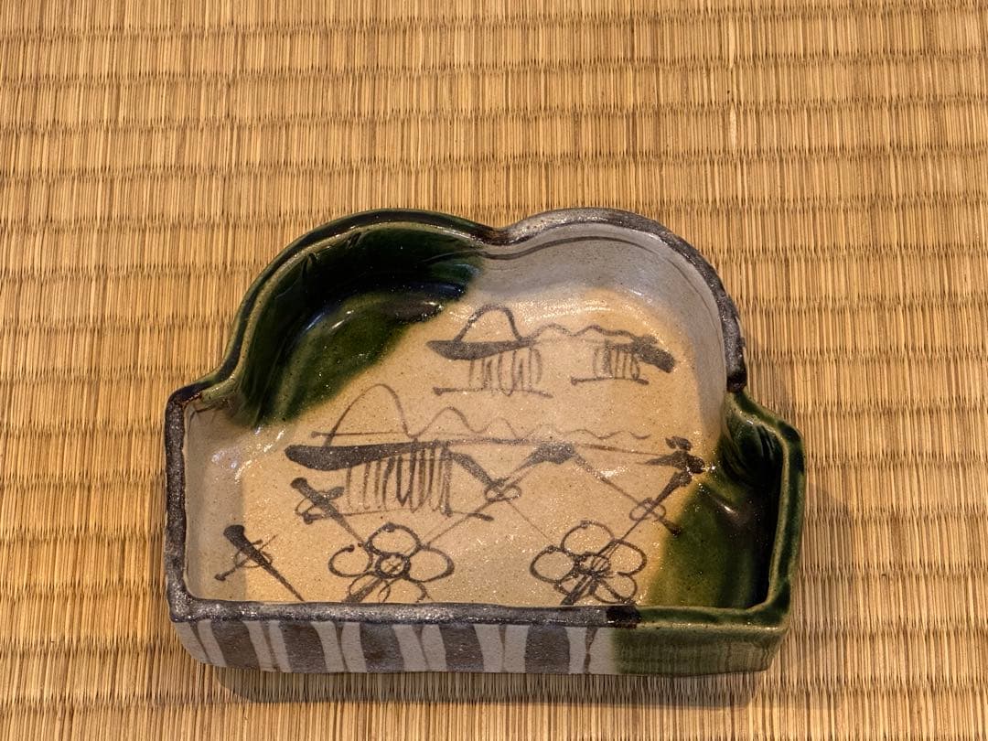 織部 山形 向付 ５客揃 共箱 幸兵衛窯 加藤卓男