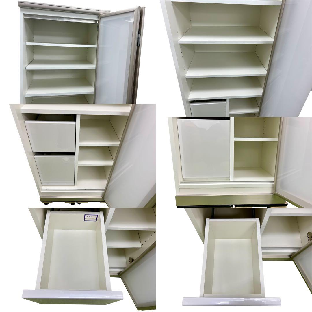 【大塚家具】綾野製作所 SHANTI（シャンティ）キッチンボード 食器棚 セット