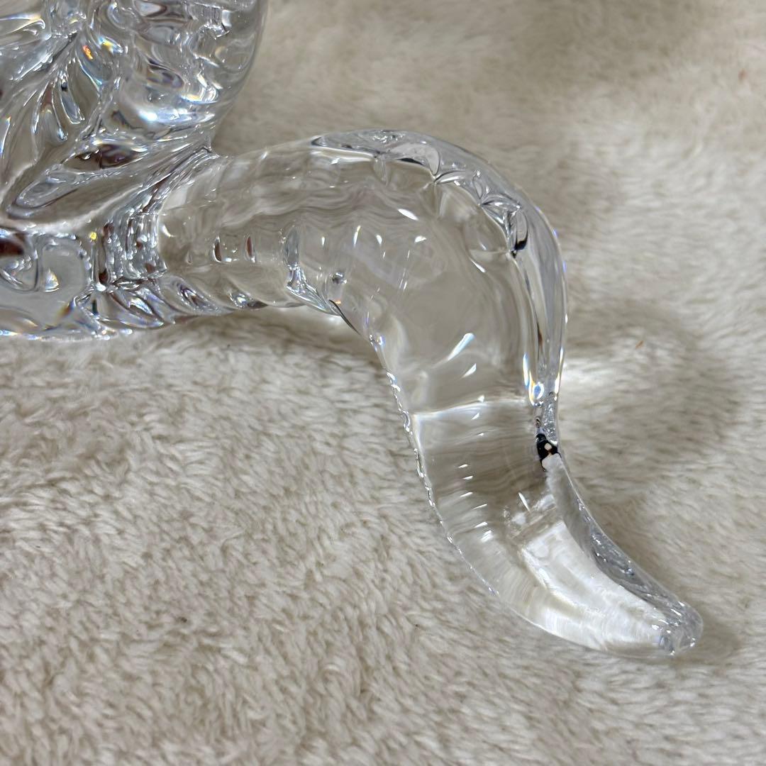 【美品】Baccarat バカラ 置物 インテリア ヘビ へび 蛇