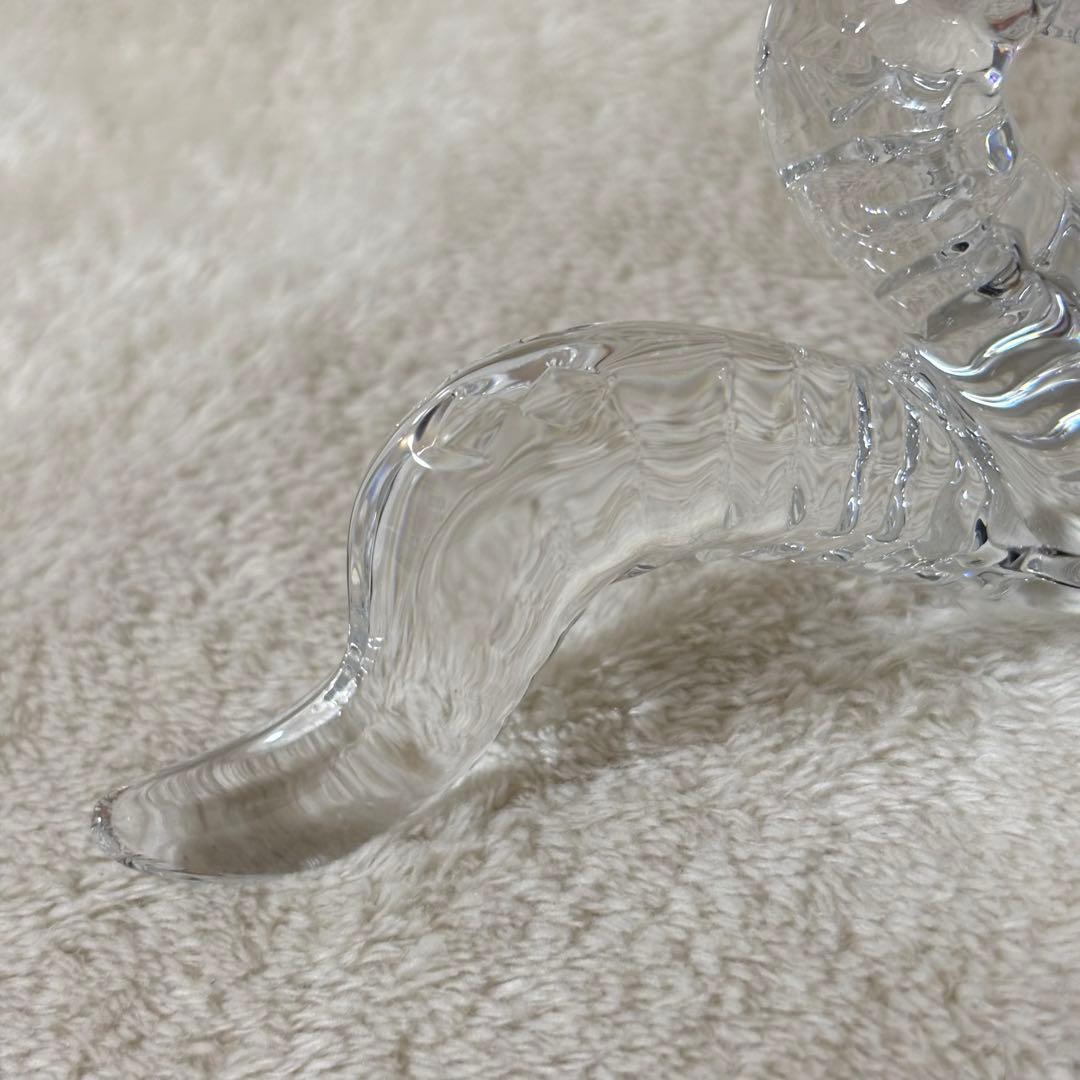 【美品】Baccarat バカラ 置物 インテリア ヘビ へび 蛇