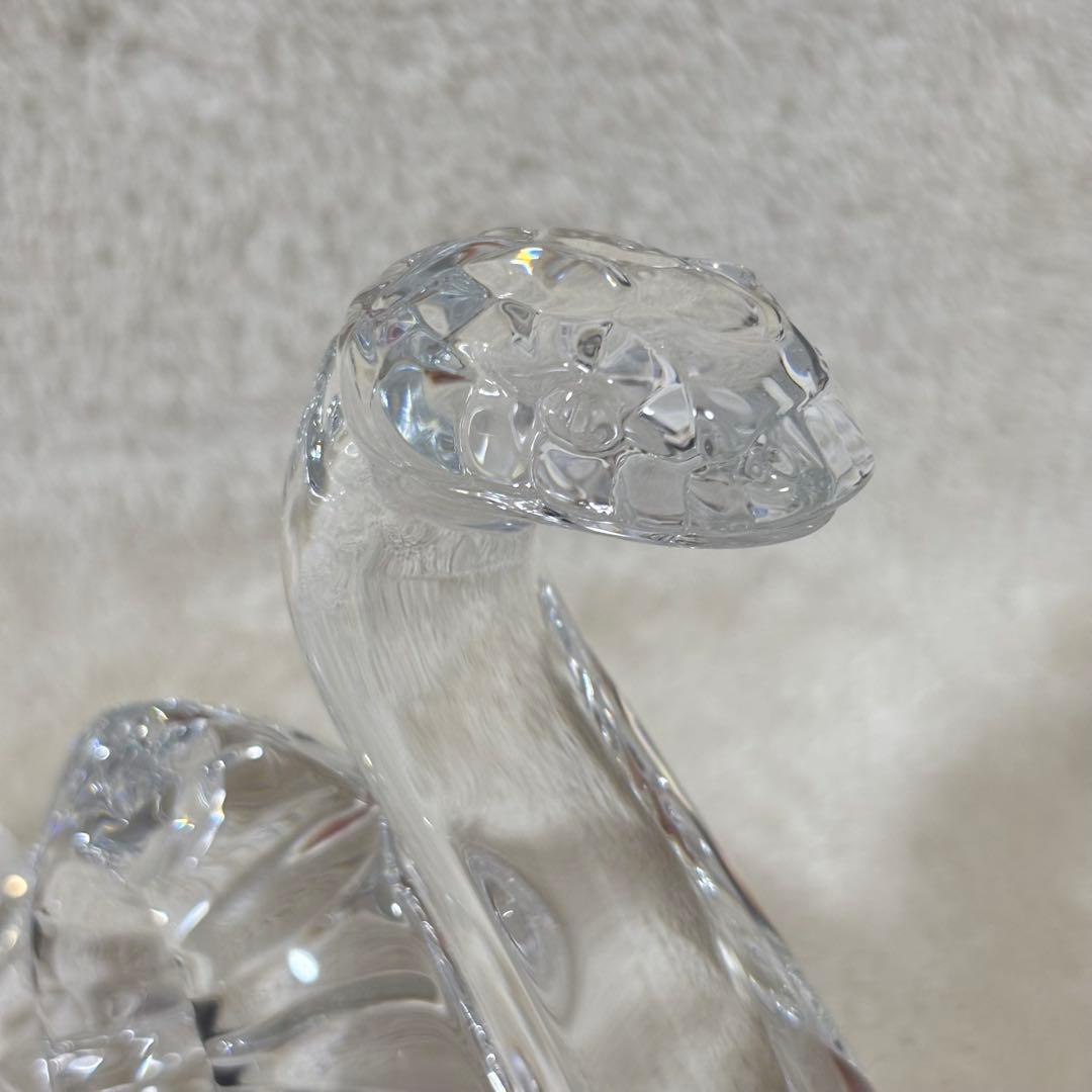 【美品】Baccarat バカラ 置物 インテリア ヘビ へび 蛇