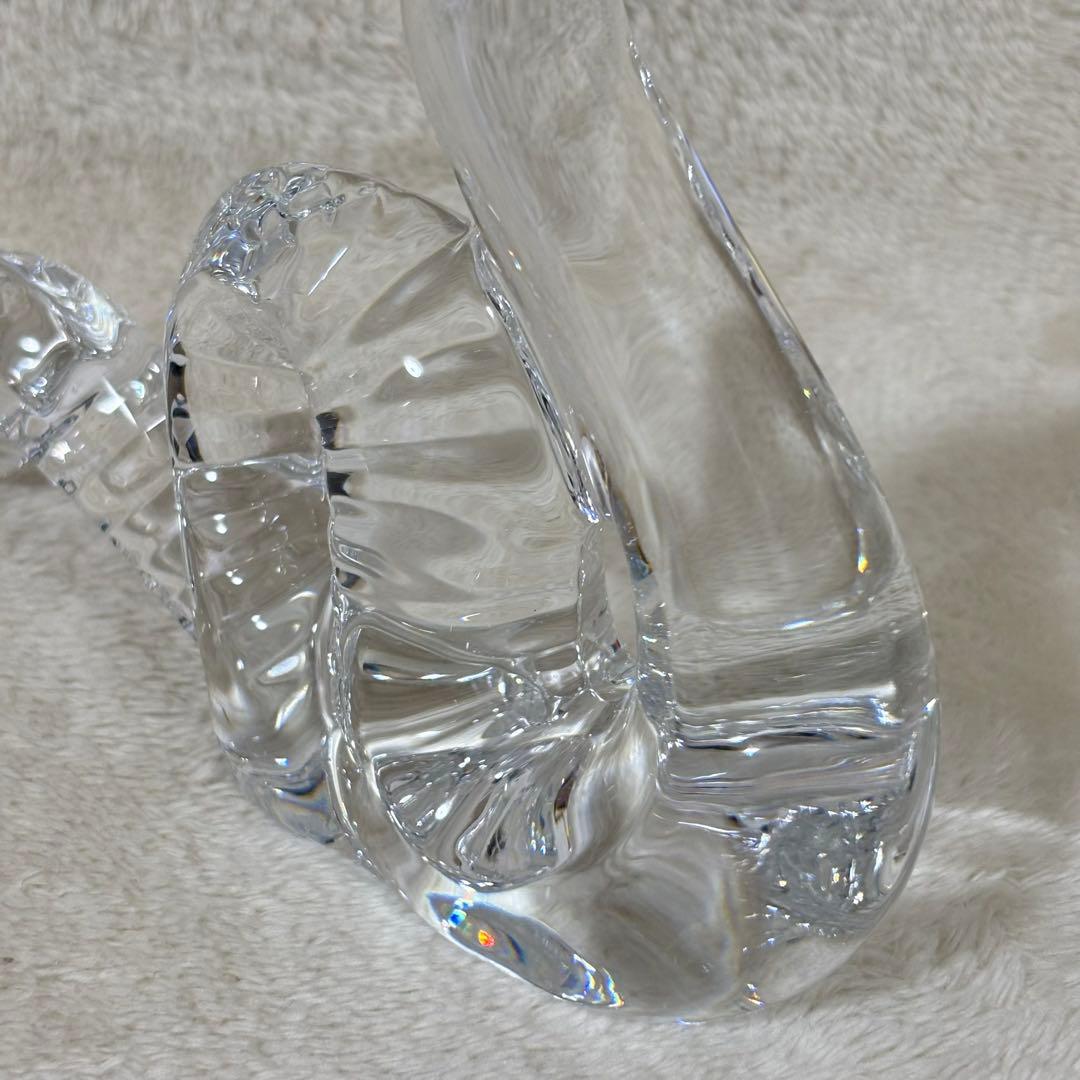 【美品】Baccarat バカラ 置物 インテリア ヘビ へび 蛇