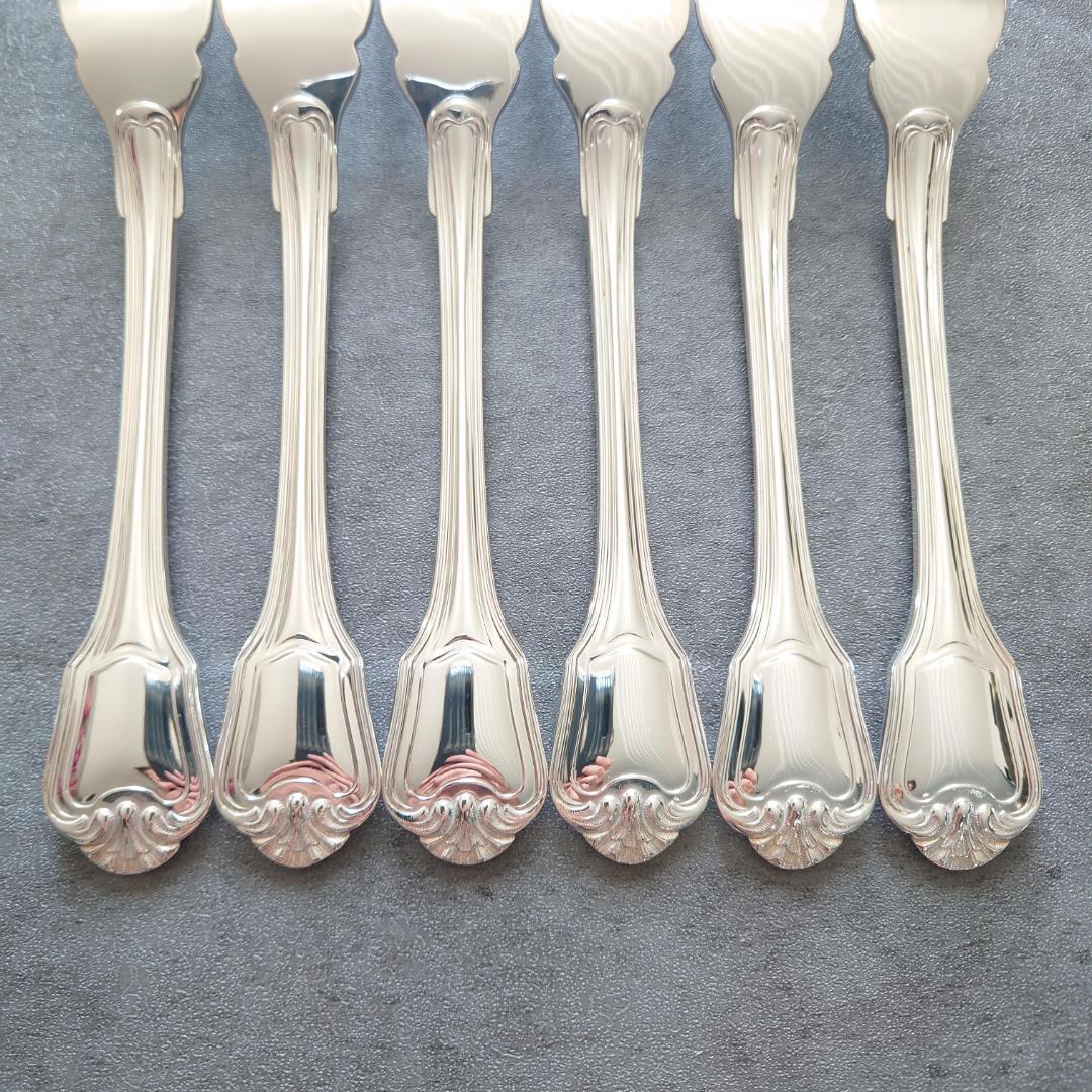 希少 極美品 クリストフル ポートロイヤル フィッシュフォーク 6点