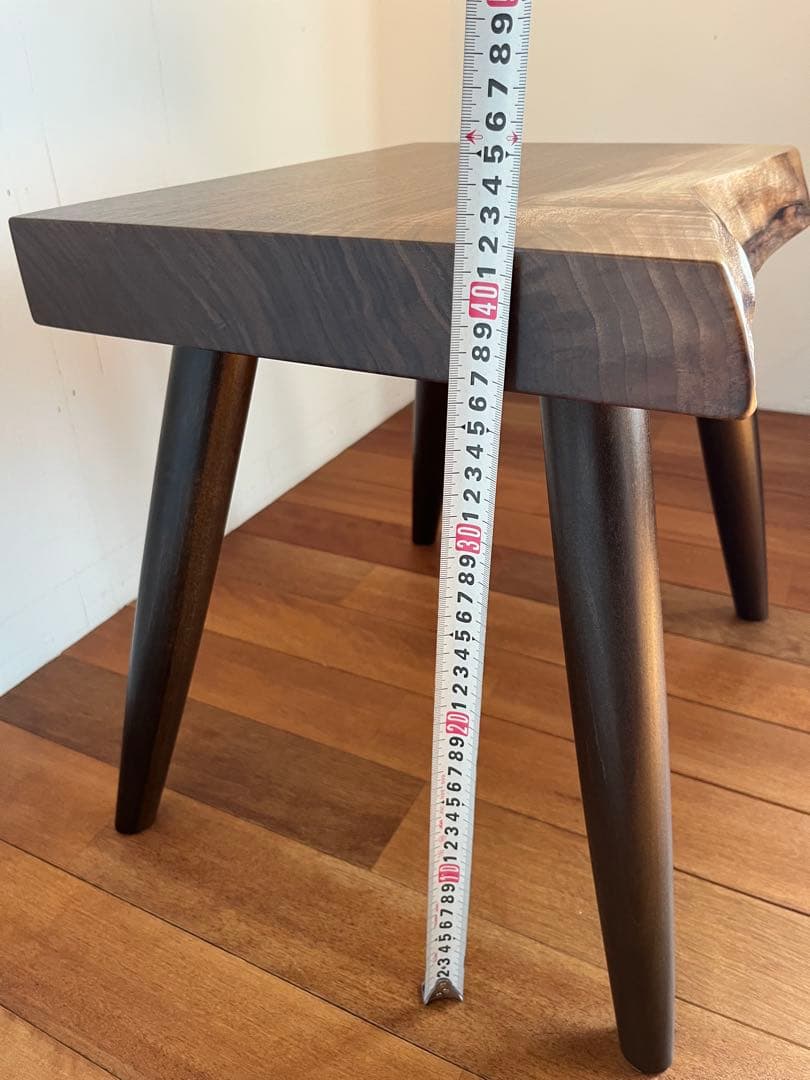 アメリカンブラックウォーナットスツール　無垢材