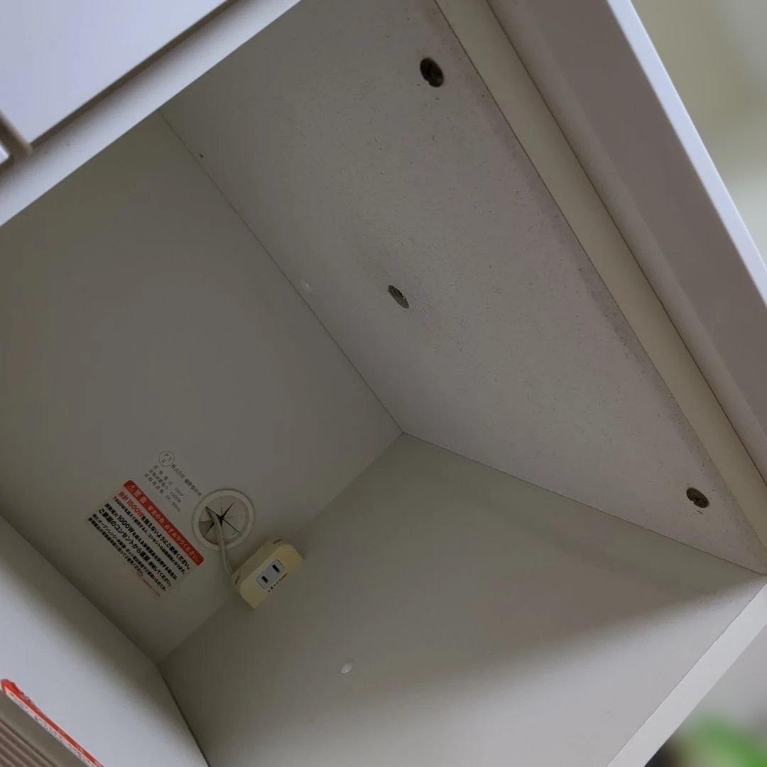 綾野製作所　食器棚 W120 引き出し式 ホワイト　白　3/20まで