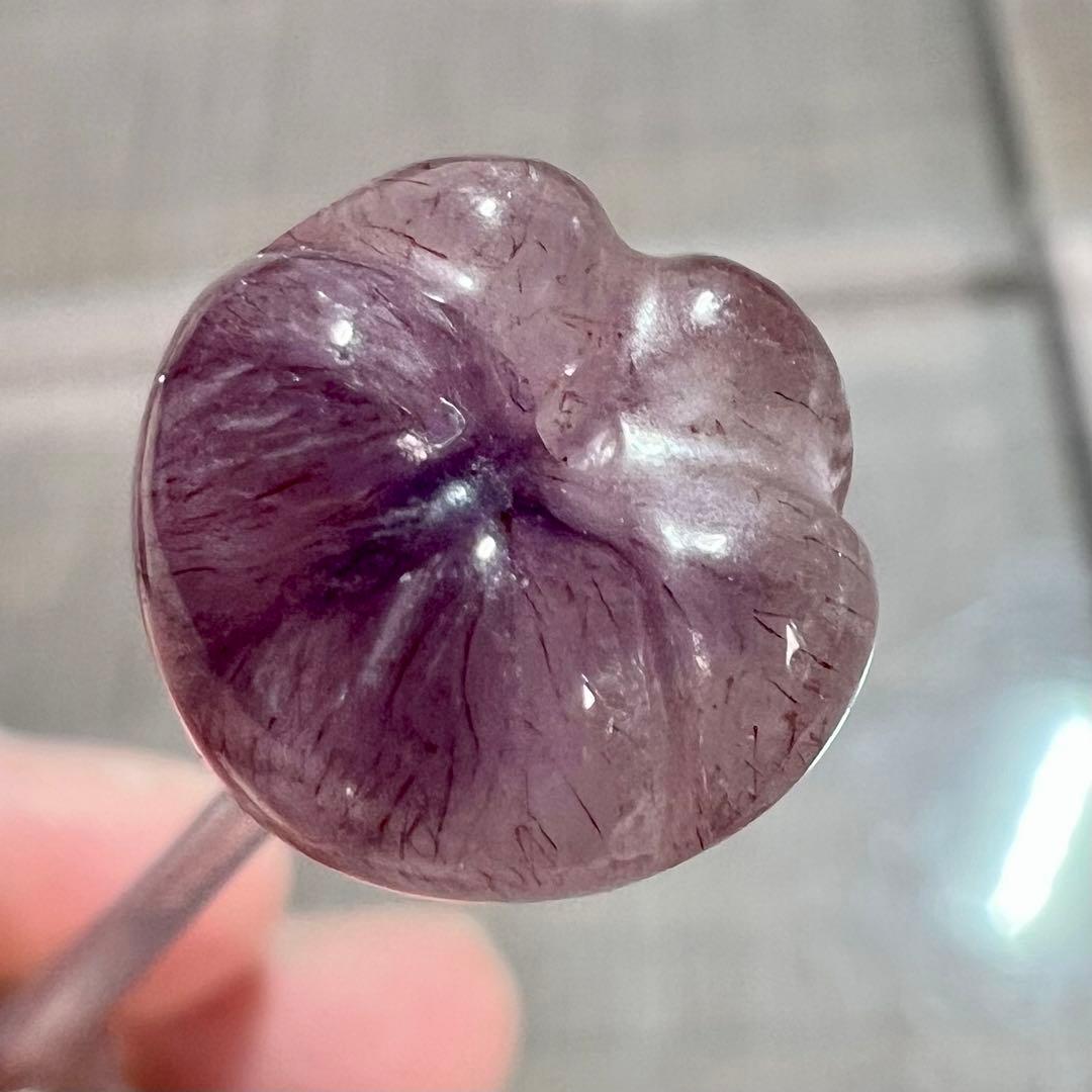 高品質　ゲーサイトインクォーツ　いちご粒売り　スーパーセブン　ビーズ　3