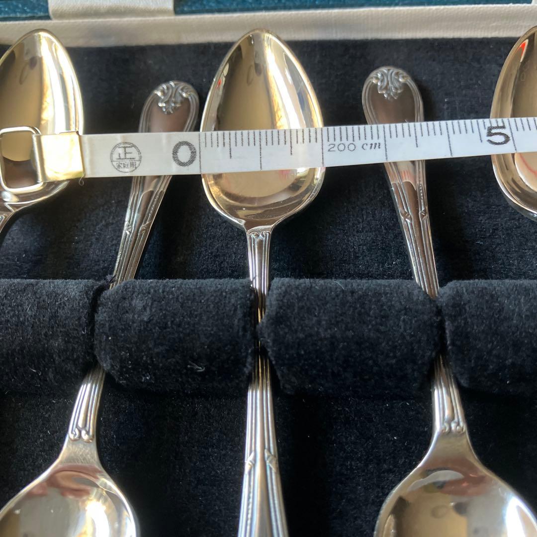 マッピン&ウェッブ　スプーン6本セット　銀仕上げ　マッピンプレート英国王室御用達