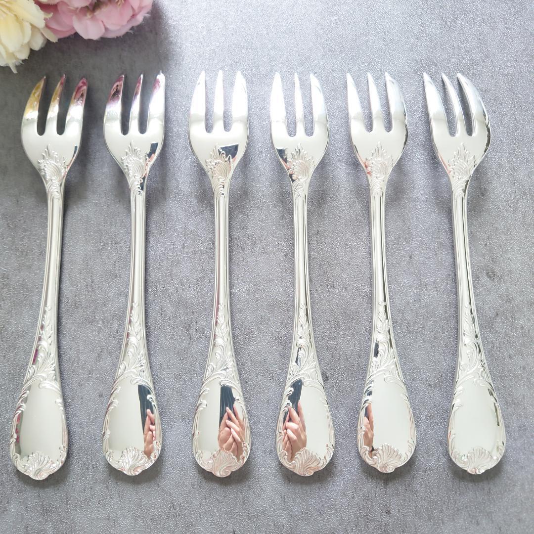 美品 クリストフル マルリー ケーキフォーク 6点