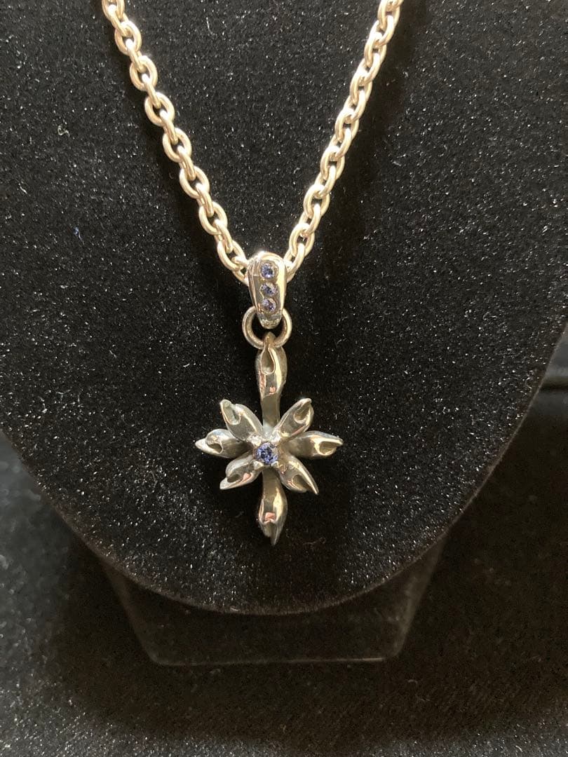 ⑲フレイムクロスペンダント チェーン付き Silver925