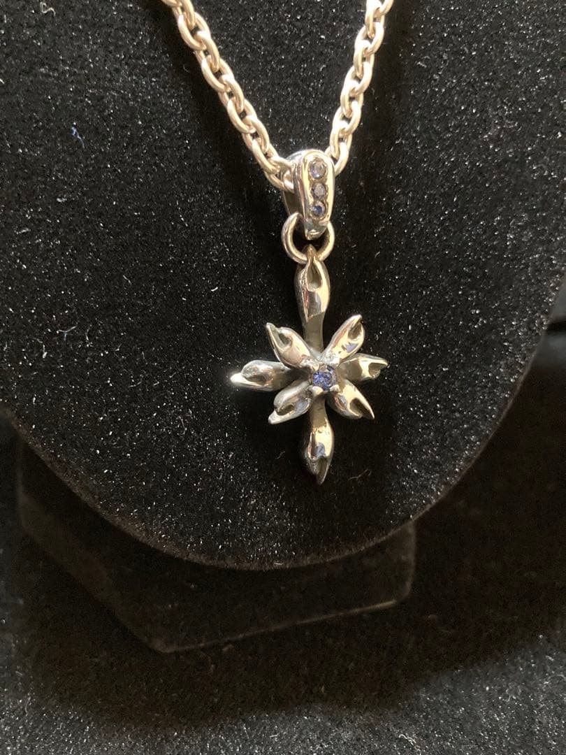 ⑲フレイムクロスペンダント チェーン付き Silver925