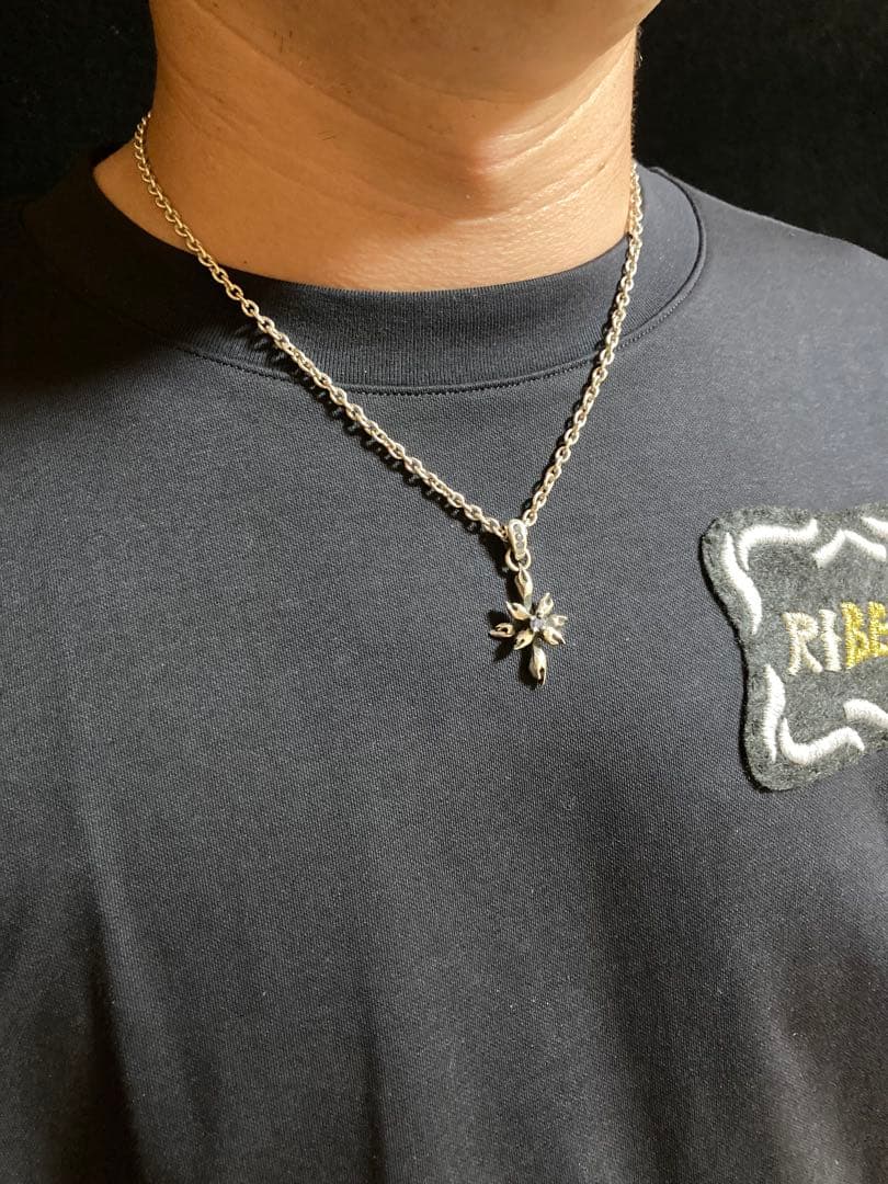 ⑲フレイムクロスペンダント チェーン付き Silver925