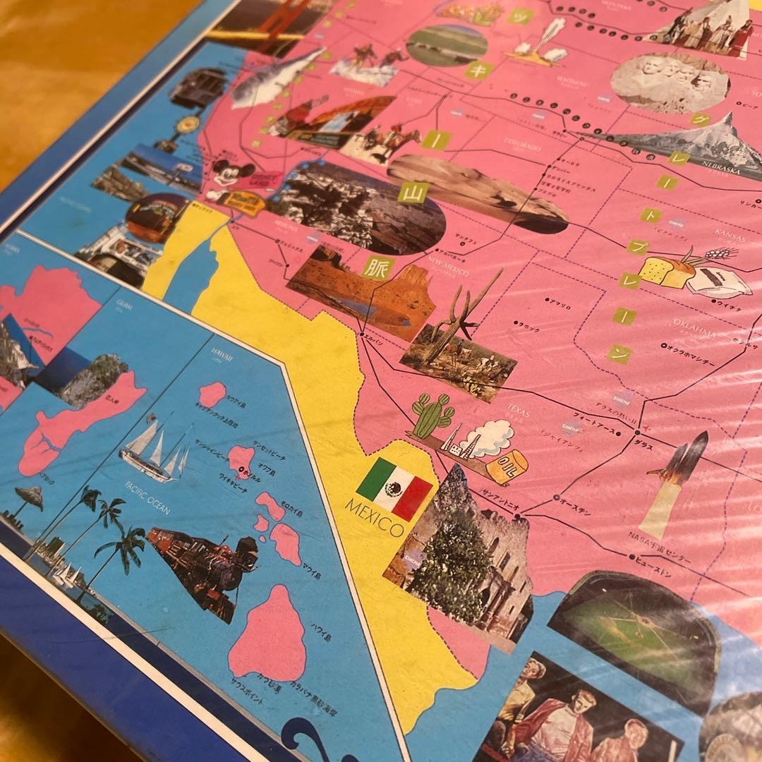 ハナヤマ　ジグソーパズル　世界の旅シリーズ　アメリカ合衆国　1000P レトロ