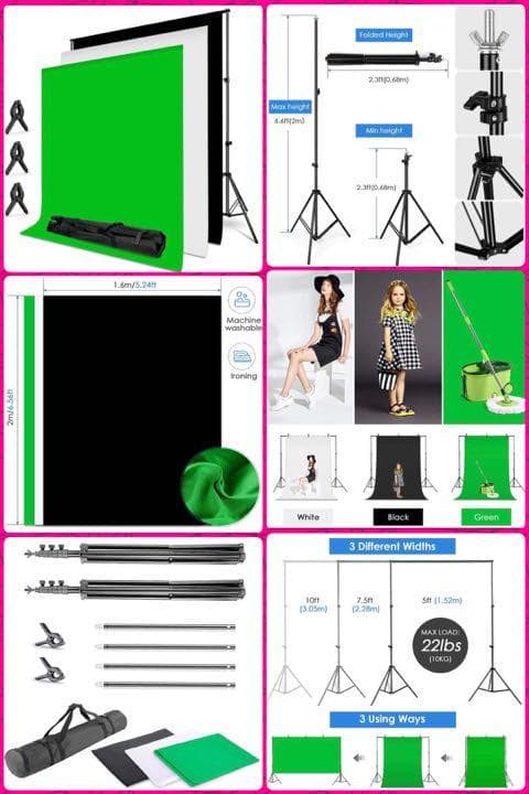 ❤背景スタンドキット付属の本格的な撮影照明フルセット♪❤TVロケでも使う実力派