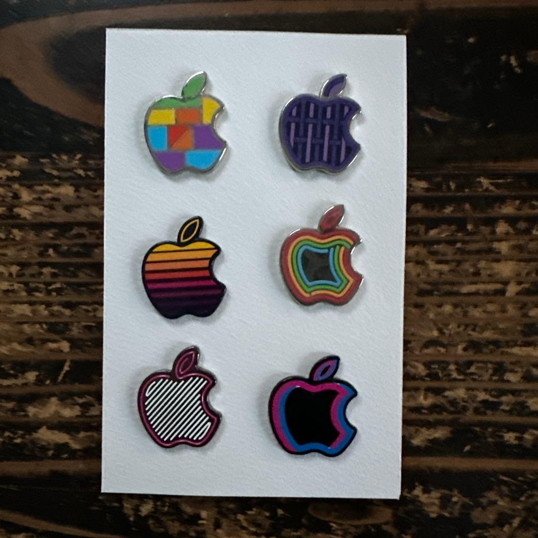 AppleStore 開店ノベルティ ピンバッヂ6個セット