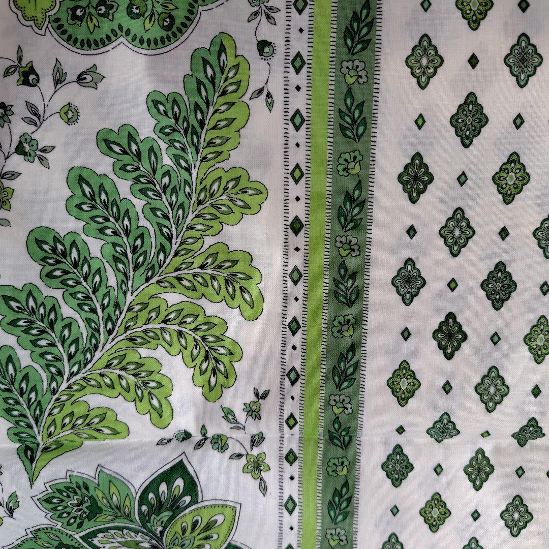 南仏プロバンスプリントテーブルクロス「ミラボーグリーン」