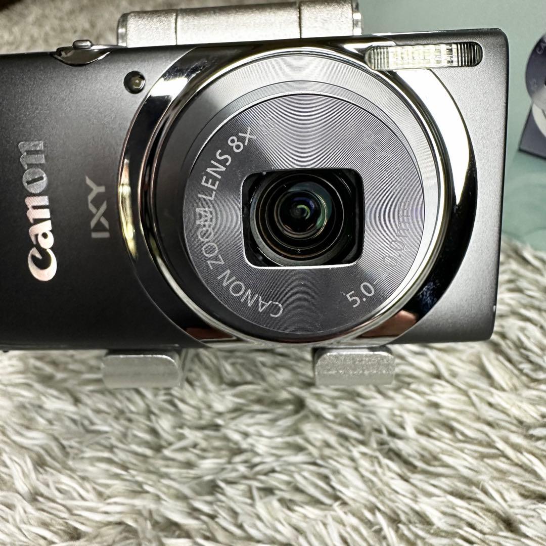 【極美品】キャノン IXY130コンパクトデジカメ　グレー　メモリーカード付