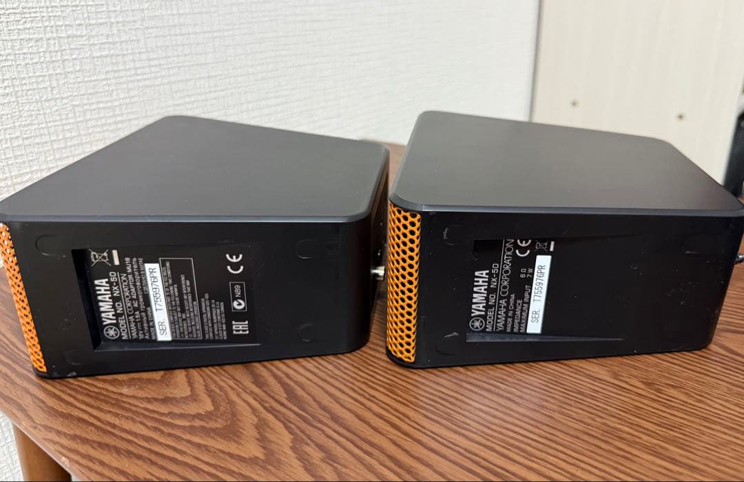 美品　YAMAHA ヤマハ パワードスピーカー NX-50 生産終了品 オレンジ